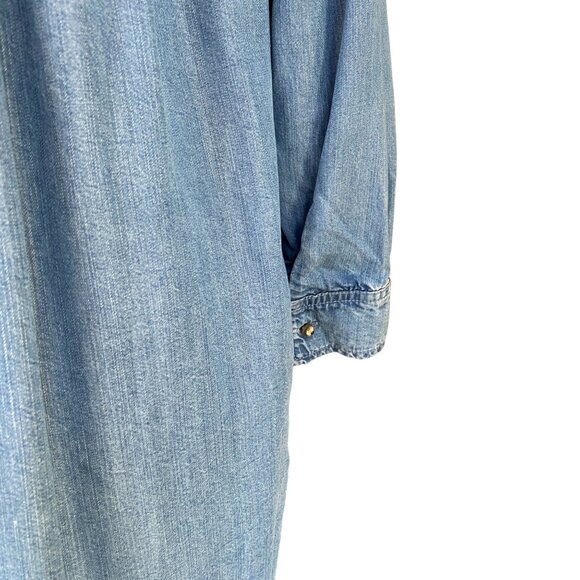 Paul & Joe Sister Batignole Denim Pintuck Mini Dress Blue Jean Pockets Cottage-6 - Picture 10 of 14